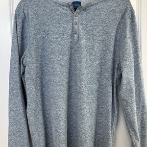 Men's Gray Henley Shirt